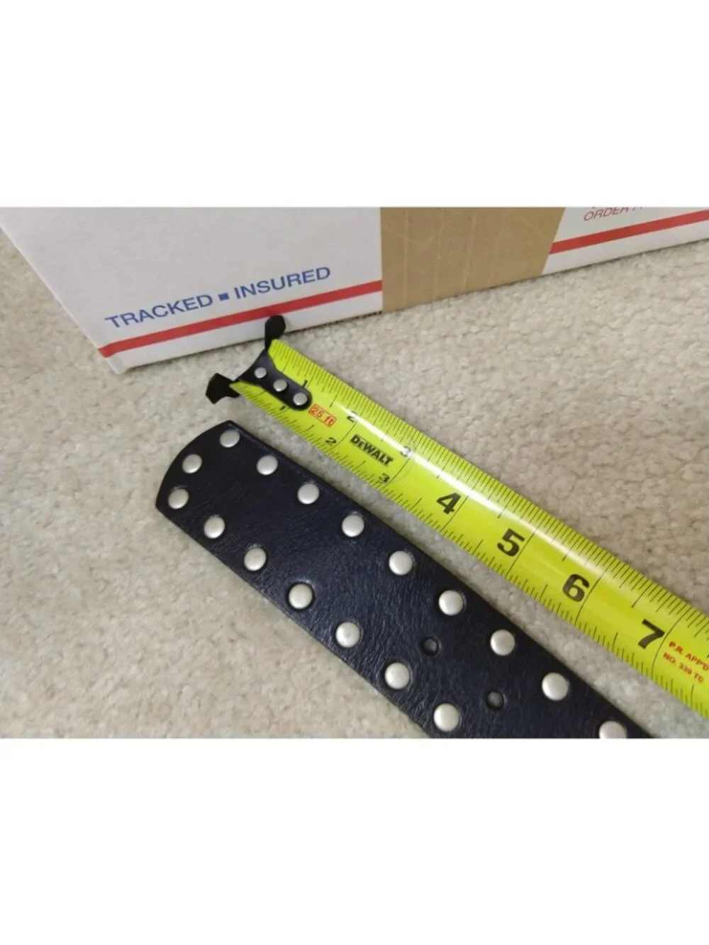 Women's Genuine Leather WCM New York Studded Rivet Belt NWT Size Large